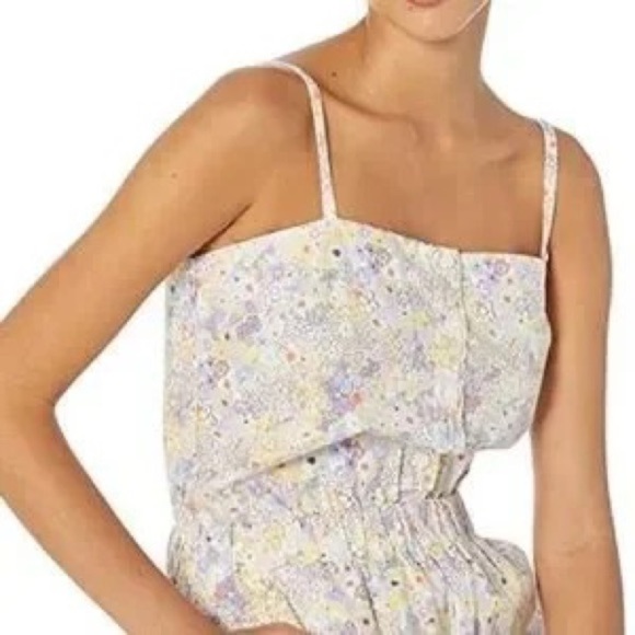 Levi’s floral cotton cinched Romper - Picture 4 of 15